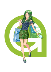 仮想通貨ゲームクレジット（gamecredits）の擬人化キャラクター